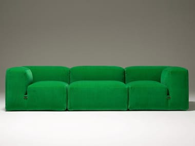 LE MURA - Modular 3 seater fabric sofa by Tacchini