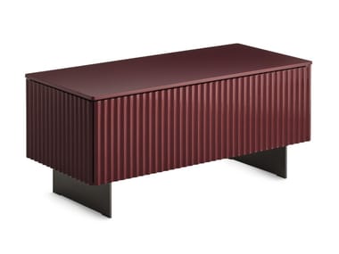 LEON BOX - Lacquered rectangular MDF coffee table with storage space by Casamania & Horm