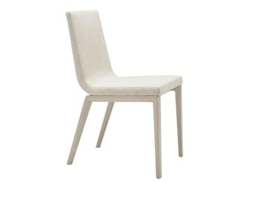 LINEAL COMFORT SI0606 - Upholstered wooden chair by Andreu World