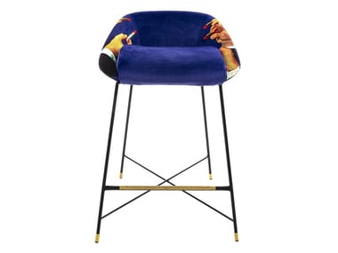 Lipsticks -High Fabric Stool with Back (Request Info)