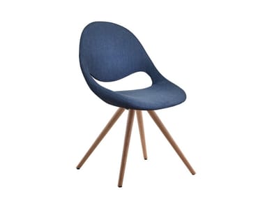 LITTLE MOON UPHOLSTERED - Upholstered fabric chair by Tonon