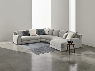 LOLL COMP. 09 - Corner fabric sofa with chaise longue by Gervasoni