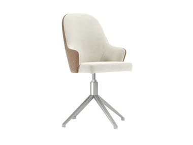 LUDWIG - Trestle-based fabric office chair with armrests by Reflex