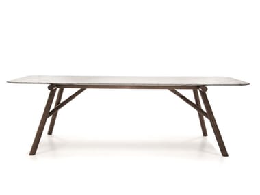 MAESTRO - Rectangular marble table by Pianca