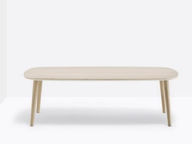 MALM? MLT - Rectangular wooden coffee table by Pedrali