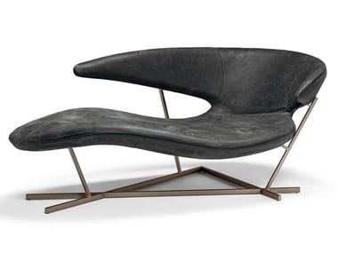 MANTA - Leather Chaise longue by Arketipo