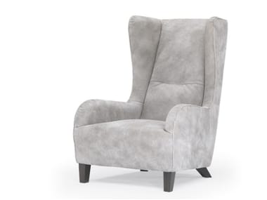 MARLENE - Fabric armchair with armrests by Natuzzi Italia