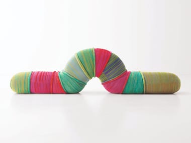 METAMORFOSI CENTOPEIA - Felt pouf with removable lining by Paola Lenti