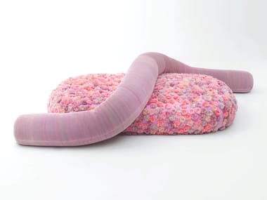 METAMORFOSI CHROMODORO - Felt pouf with removable lining by Paola Lenti