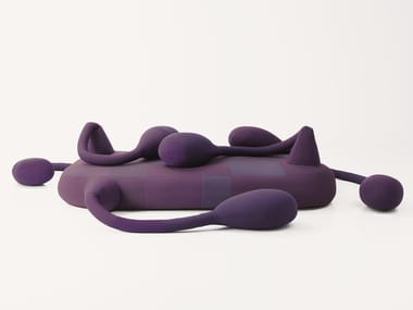 METAMORFOSI ZOIDE - Felt pouf with removable lining by Paola Lenti