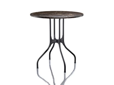 MIL? - Round Nero Marquina marble table by Magis