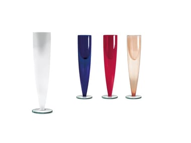 MING - Contemporary style glass vase with integrated lighting by Reflex