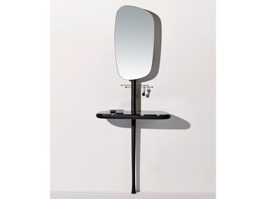 MOMENTS - Sahara Noir marble hall mirror by Nomon