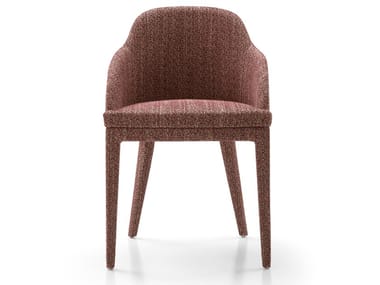 MONICA - Upholstered fabric chair with armrests by Bodema