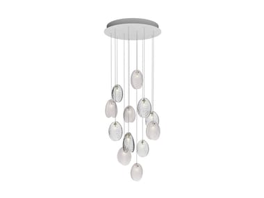 MUSSELS 12 - LED crystal pendant lamp by bomma