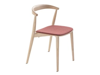 NEWOOD LIGHT - Stackable ash chair by Cappellini