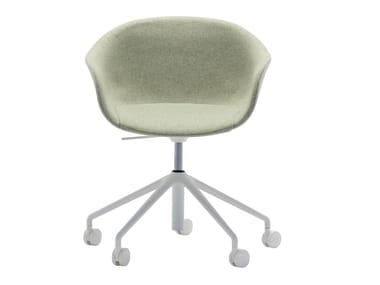 NEXT SO0498 - Swivel fabric office chair with castors with 5-Spoke base by Andreu World