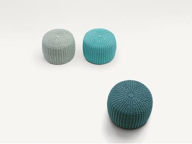 NIDO - Round garden pouf by Paola Lenti