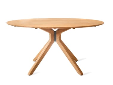 NOA - Round teak garden table by Vincent Sheppard