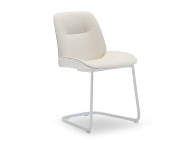 NUEZ SI2785 - Cantilever upholstered chair by Andreu World