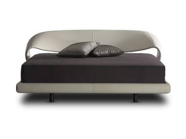 NUVOLA - Leather double bed by Reflex