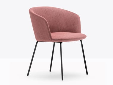 NYM SOFT 2887 - Fabric guest chair with armrests by Pedrali