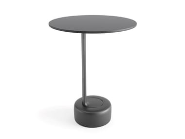 OELL - Round MDF and metal coffee table by Arper