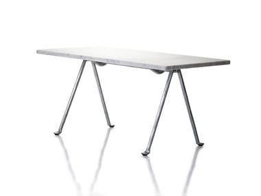 OFFICINA - Rectangular marble coffee table by Magis