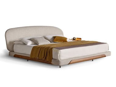 OLOS - Upholstered fabric double bed by Bonaldo