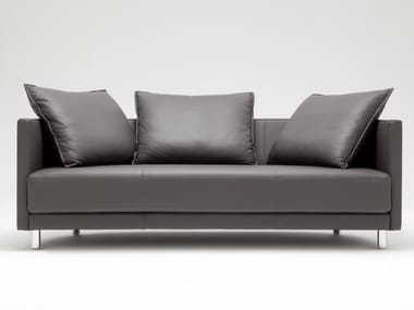 ROLF BENZ 005 ONDA - Leather sofa by Rolf Benz