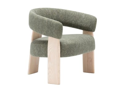 ORU BU2277 - Upholstered fabric armchair with armrests by Andreu World