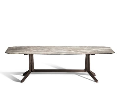 OTHELLO - Rectangular marble living room table by Poltrona Frau