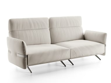 PABLO - Upholstered 2 seater high-back sofa by Natuzzi Italia