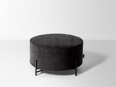 PAESAGGI SOSPESI - Upholstered fabric pouf with removable lining  by Antonio Lupi Design