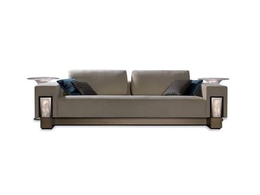 PALAZZO DUCALE - 3 seater leather sofa with light by Reflex