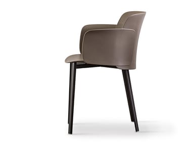 PAPER - Polypropylene chair with armrests by Desalto