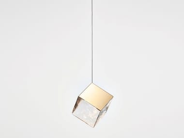 PYRITE - Handmade Blown crystal pendant lamp by bomma