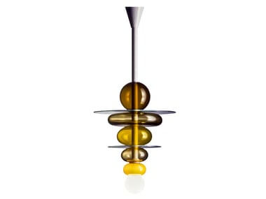 FIRENZE - Handmade blown glass pendant lamp by Venini