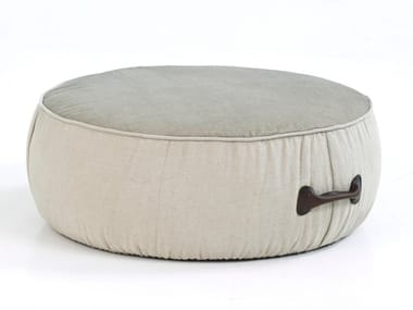 CHUBBY CHIC - Round fabric pouf with removable lining by Moroso