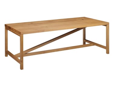 PLATZ - Rectangular wooden table by e15