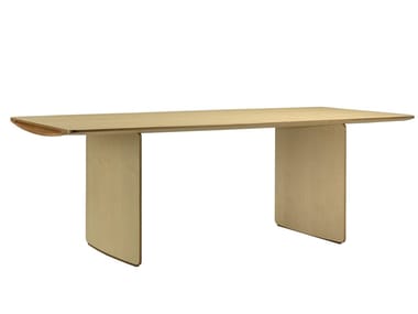 AERO - Rectangular maple table by Morelato