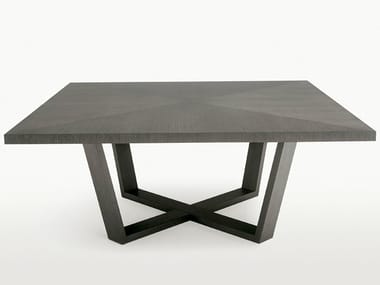 XILOS - Square wooden table by Maxalto