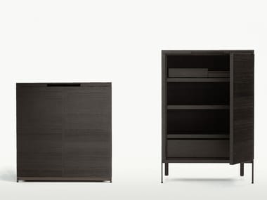 MIDA - Wooden highboard with doors by Maxalto