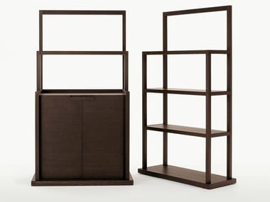 INCIPIT - Wooden bookcase by Maxalto