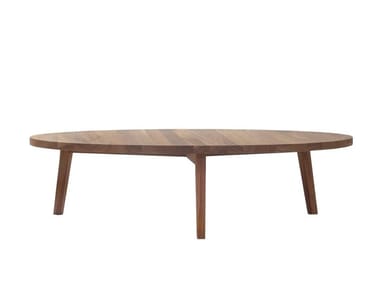 GRAY 49 - Low round wooden coffee table by Gervasoni