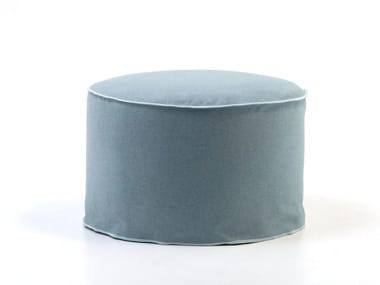 BRICK 18/19 - Round fabric pouf with removable lining by Gervasoni