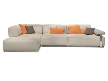 CANNES - Corner sectional fabric sofa by Misuraemme