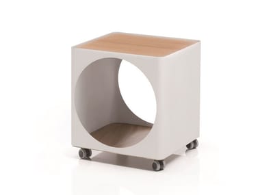 RING - Plate coffee table with castors by B-LINE