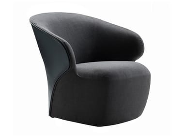 AROM - Upholstered easy chair with removable cover by Zanotta