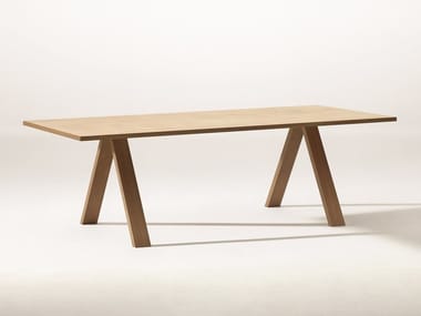 CROSS - Rectangular table by Arper